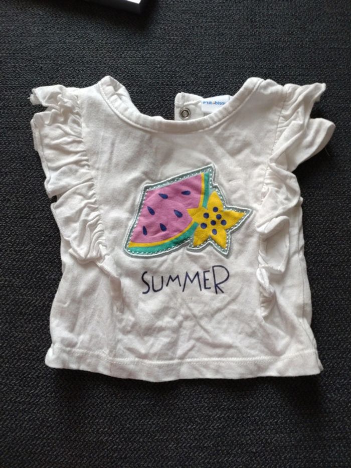 T shirt p'tit bisou taille 1 mois