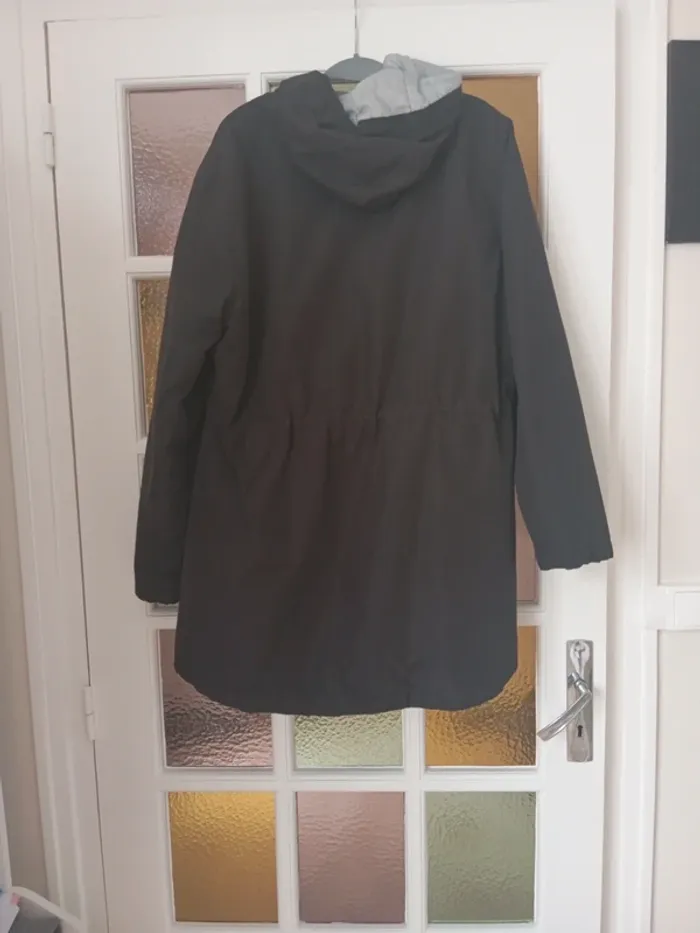 Manteau mi long noir t xl - photo numéro 4
