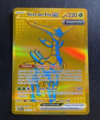 carte Pokémon Vert‑de‑Fer EX 176/131 •gold
