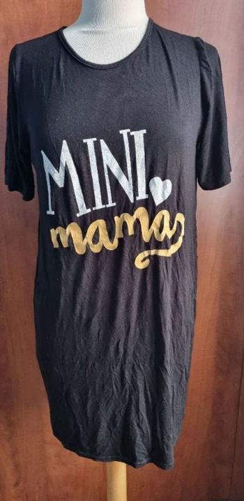 Robe de nuit de grossesse avec écriture taille 36