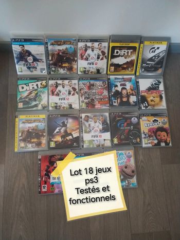 Lot 18 jeux PlayStation 3 testé et fonctionnel