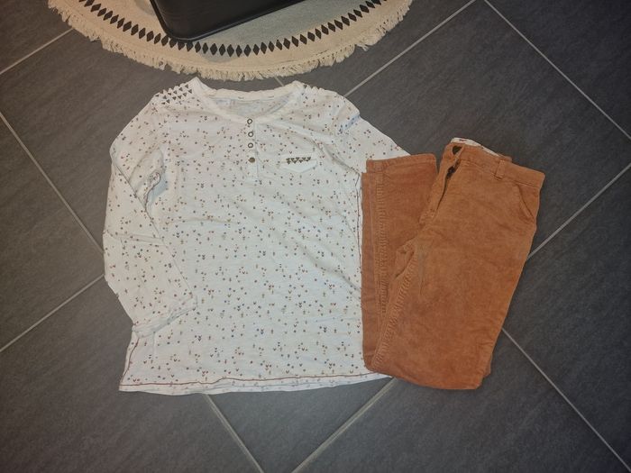 T-shirt +Pantalon fille 10 ans
