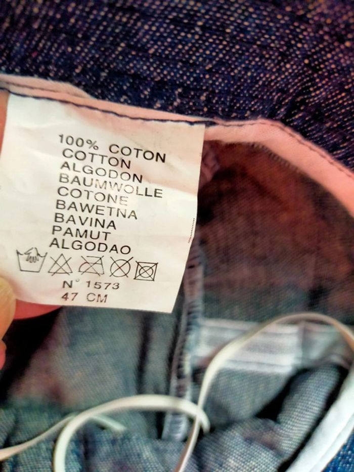 Bob bébé en jean – Taille 47 cm – Neuf sans étiquette - photo numéro 5