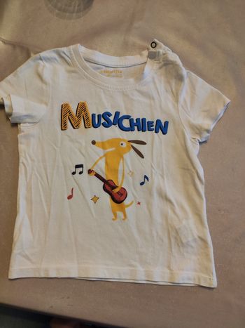 Tee shirt blanc orchestra 24 mois