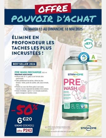 Pré wash Stanhome