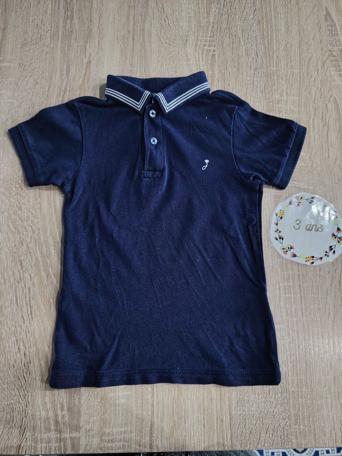 Polo bleu marine garçon 3ans Jacadi