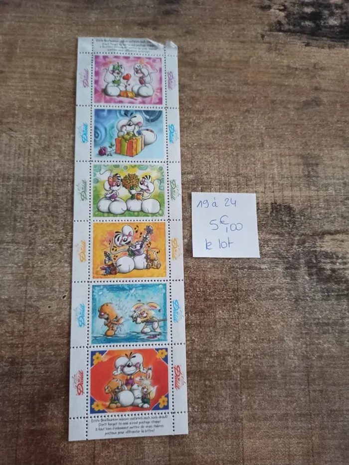 Bande de timbres Diddl 19 à 24 5,00€