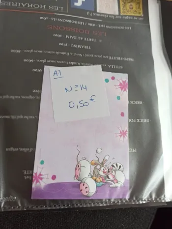 Feuille Diddl A7 14 0,50€