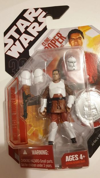 Figurine star wars: clone trooper training fatigues