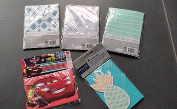 Lot enveloppes et invitations anniversaire