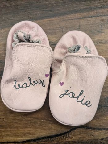 Chaussons souples cuir