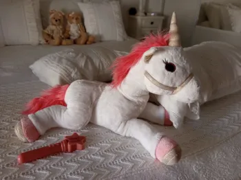 Grande peluche licorne Lica Bella interactive