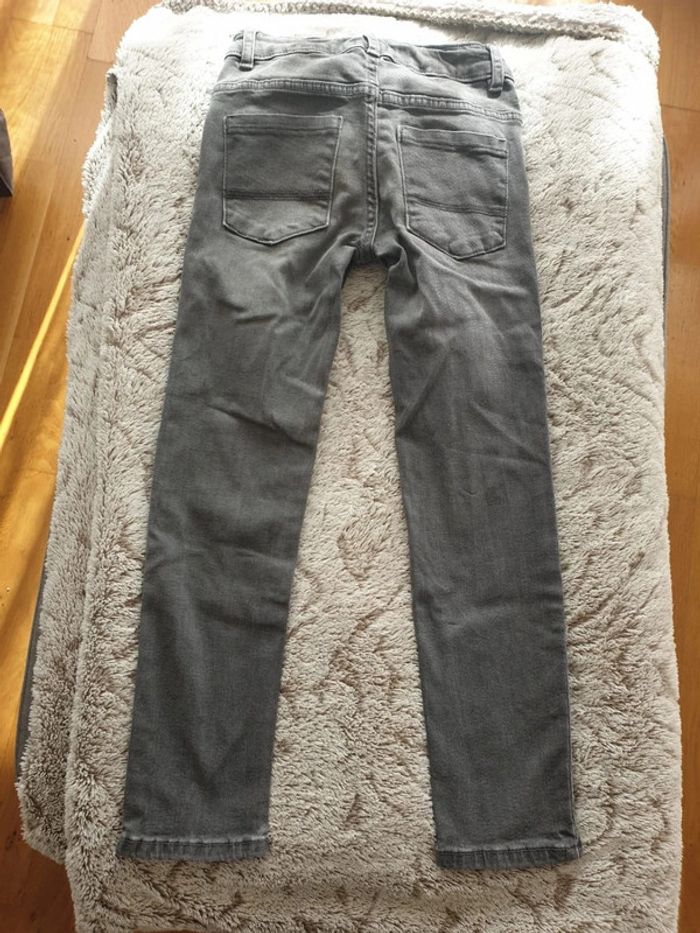 Jean gris 8 ans Gemo taille réglable - photo numéro 4