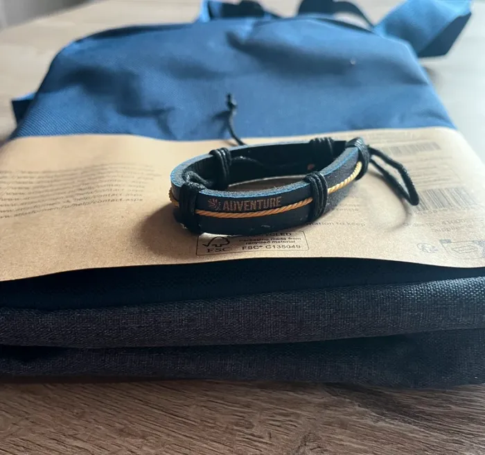 Sacoche et bracelet Homme bleu marine - neuf - photo numéro 5