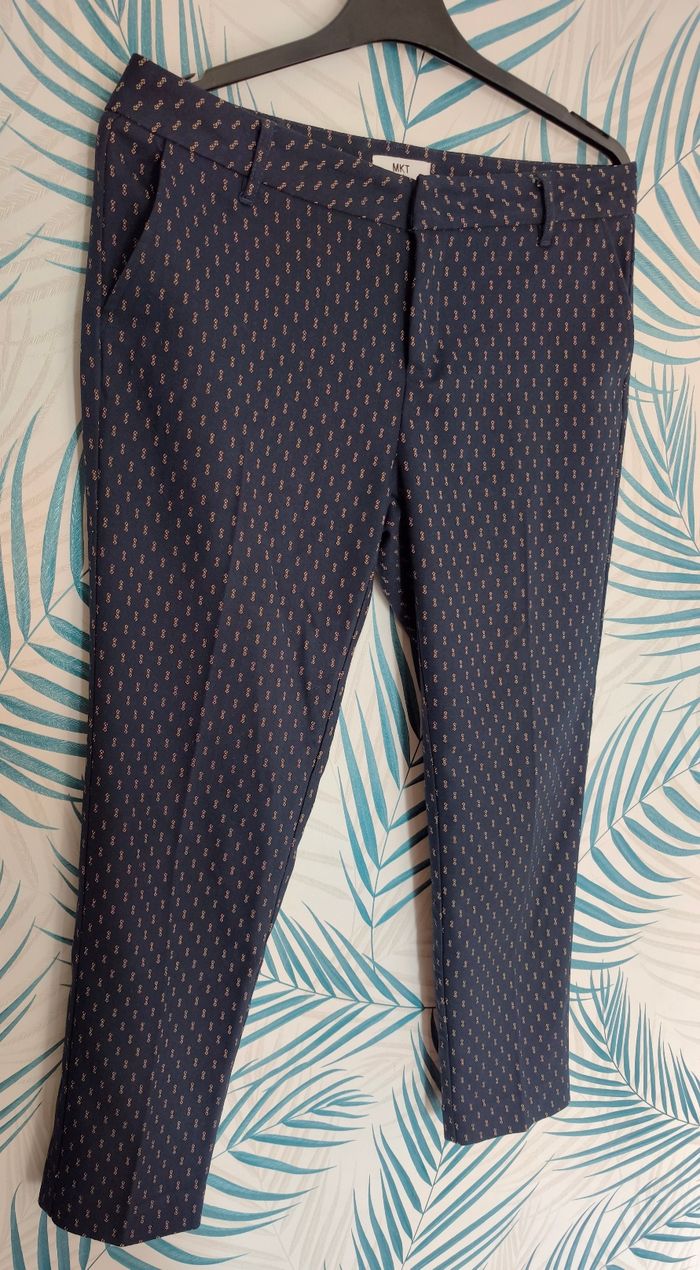 🌺 Pantalon de tailleur imprimé - MKT Studio - T42 🌺 - photo numéro 5