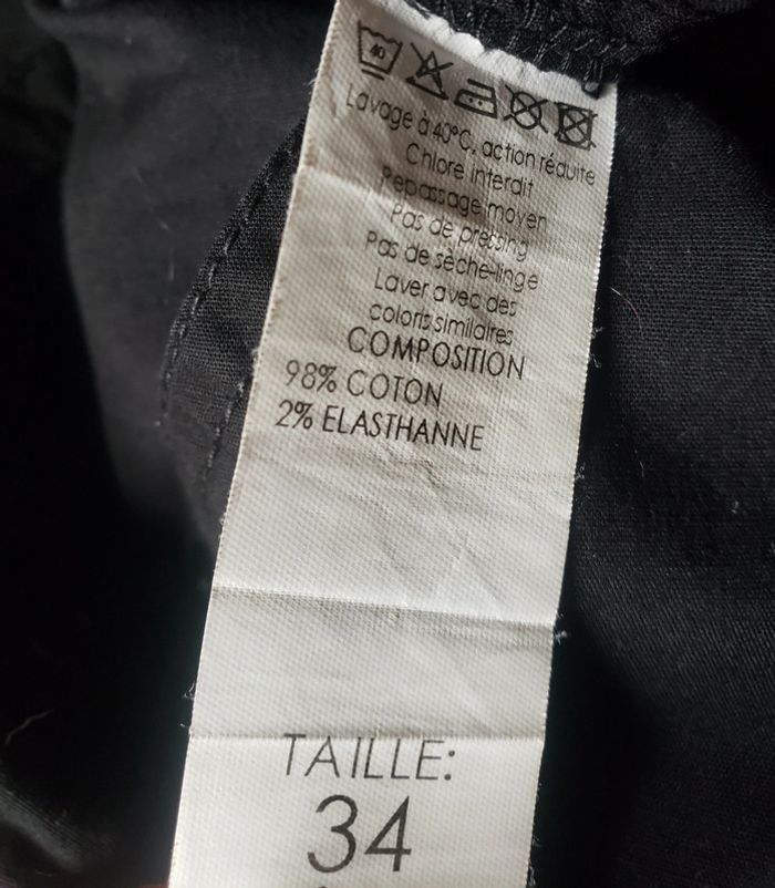 Pantacourt noir Mim taille 34 - photo numéro 4