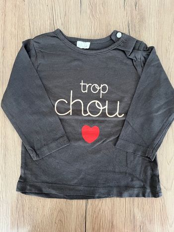 T-shirt manches longue bébé fille