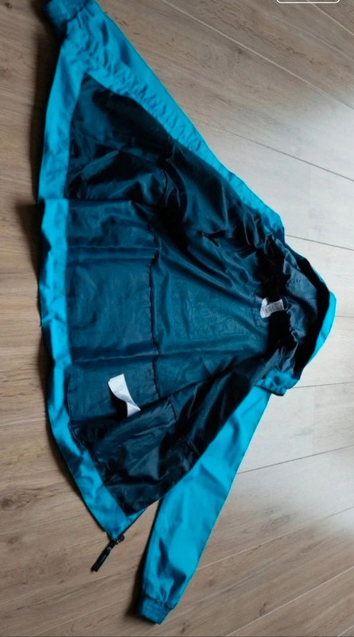 Blouson déperlant imperméable queshua 12 ans imperméable bleu - photo numéro 3