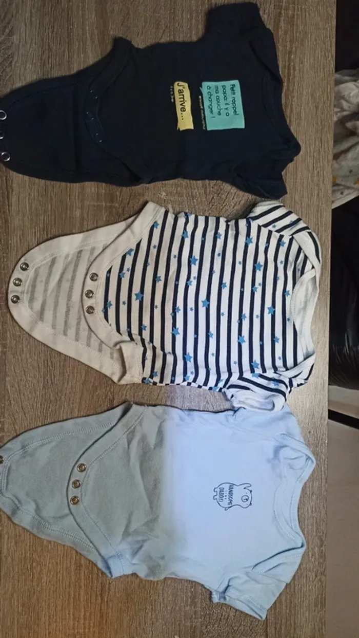 Bodys garçon 1 mois