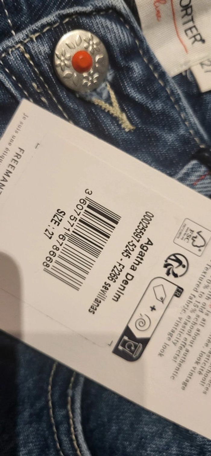 Jeans de la marque Freeman T.porter Modèle agatha T.27 ou 36 - photo numéro 8