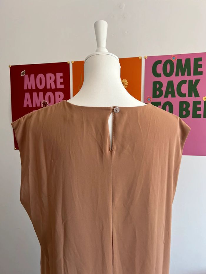 Sous robe sans manches rose abricot 40/42 - photo numéro 4