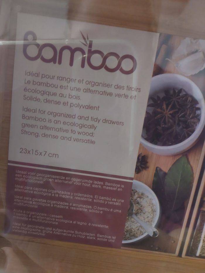 Lot boîtes bambou - photo numéro 2