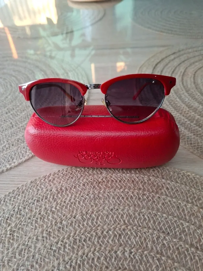 Lunettes de soleil Le Temps des Cerises – Rouge & étui rigide - photo numéro 9
