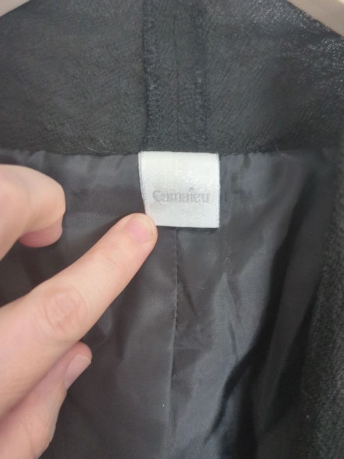 Gilet long sans manches noir camaïeu 38 - photo numéro 3