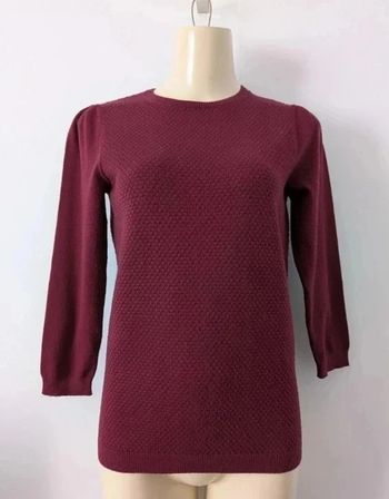 Pull bordeaux manches 3/4 - Maison 123 - taille 36