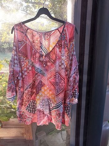 Ensemble jupe + haut blanche porte taille 50