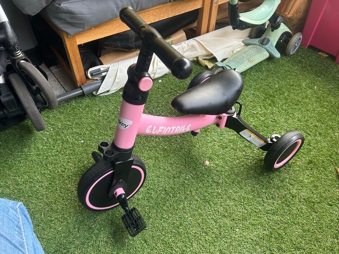 Draisienne/tricicle électrique elfintrike rose - photo numéro 5