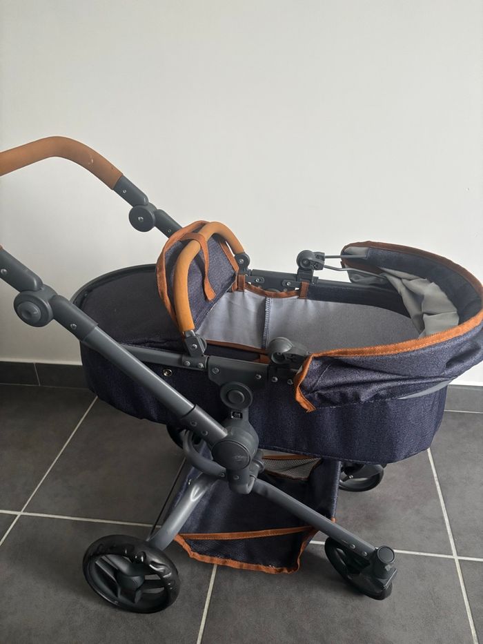 Knorr Toys Poussette pour poupée Boonk Bleu foncé 59 x 42 x 80 cm - photo numéro 2