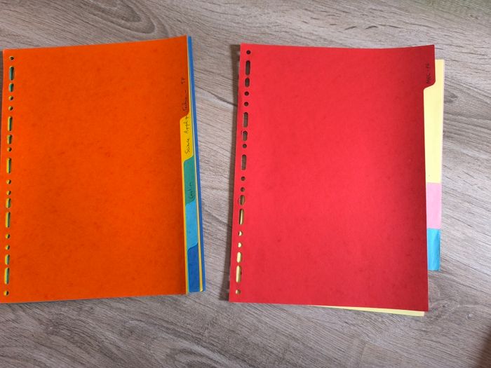 Lot divers classeurs + intercalaires + pochettes - photo numéro 5