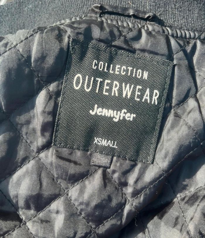 Blouson bomber noir Jennyfer – Taille XS – Très bon état - photo numéro 4