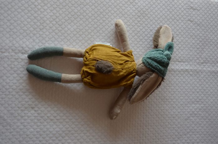 DOUDOU LAPIN OCRE * MOULIN ROTY * 1737. - photo numéro 6