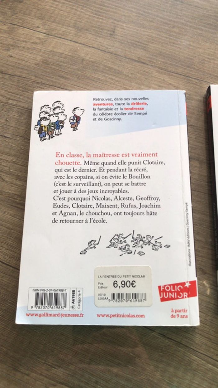 Lot de 2 livres le petit nicolas - photo numéro 2