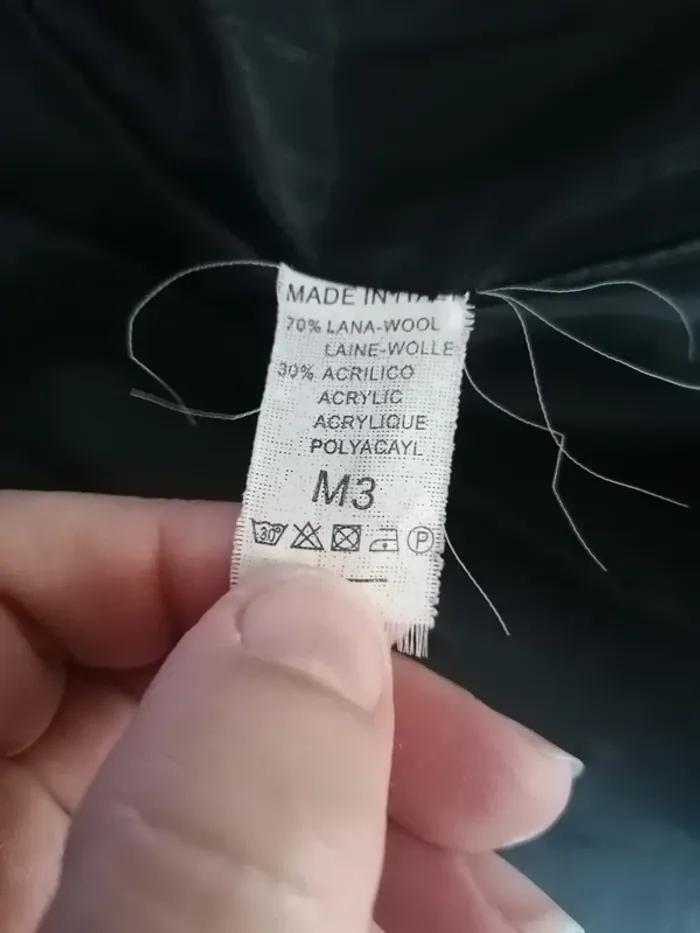 Manteau original laine made in Italy taille 38 - photo numéro 4