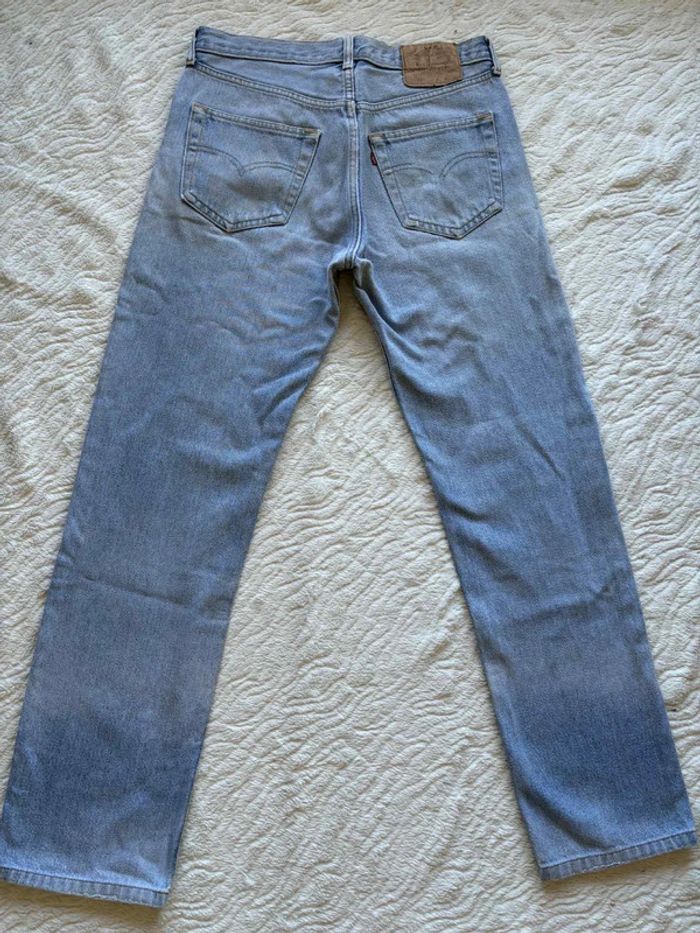 Jean Lévis 501 USA vintage 90s coupe droite bleu clair taille W30 M/40 - photo numéro 13