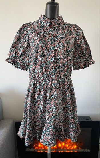Robe fleurie en coton – La Redoute – Taille 46