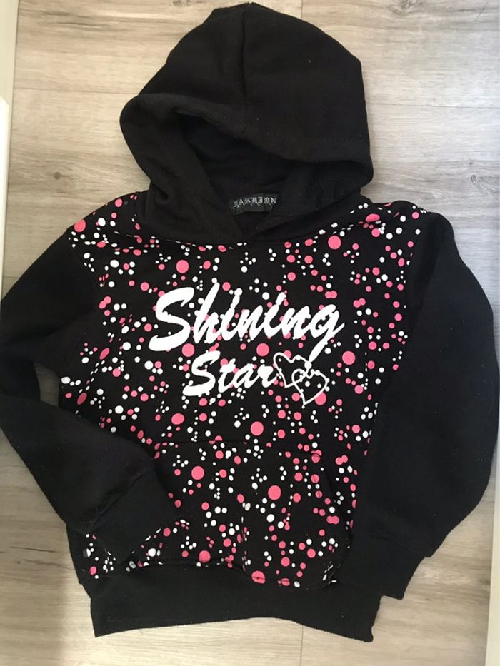 Sweat-shirt à capuche fille