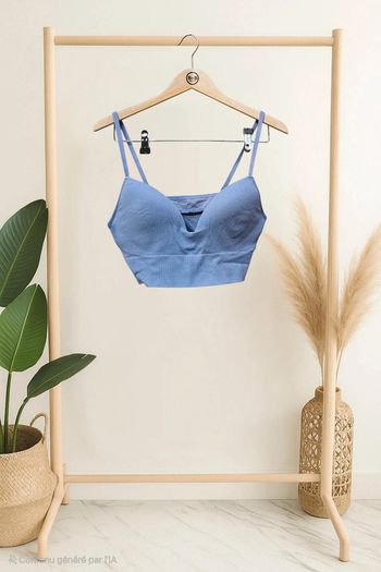 Brassière bleue