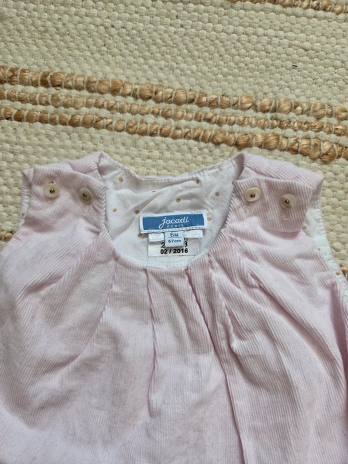 Ensemble robe velour rose et body - photo numéro 4