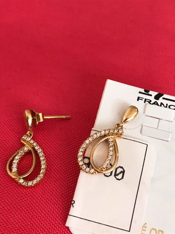 Boucles d'oreilles plaqué or