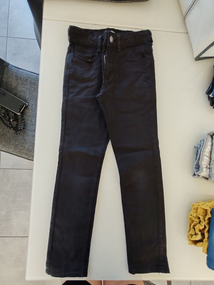Pantalon jean slim noir garçon 10 ans