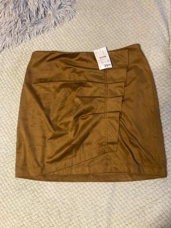 Jupe marron velours neuve camaïeu 40