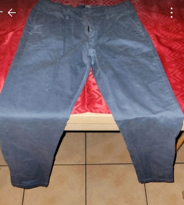 Chino bleu pétrole - photo numéro 4