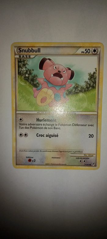 Carte pokémon snubbull