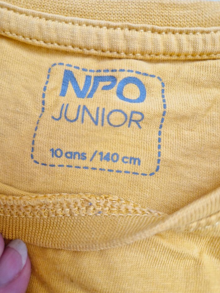 Joli t shirt jaune motif gamer garçon 10 ans npo junior - photo numéro 4