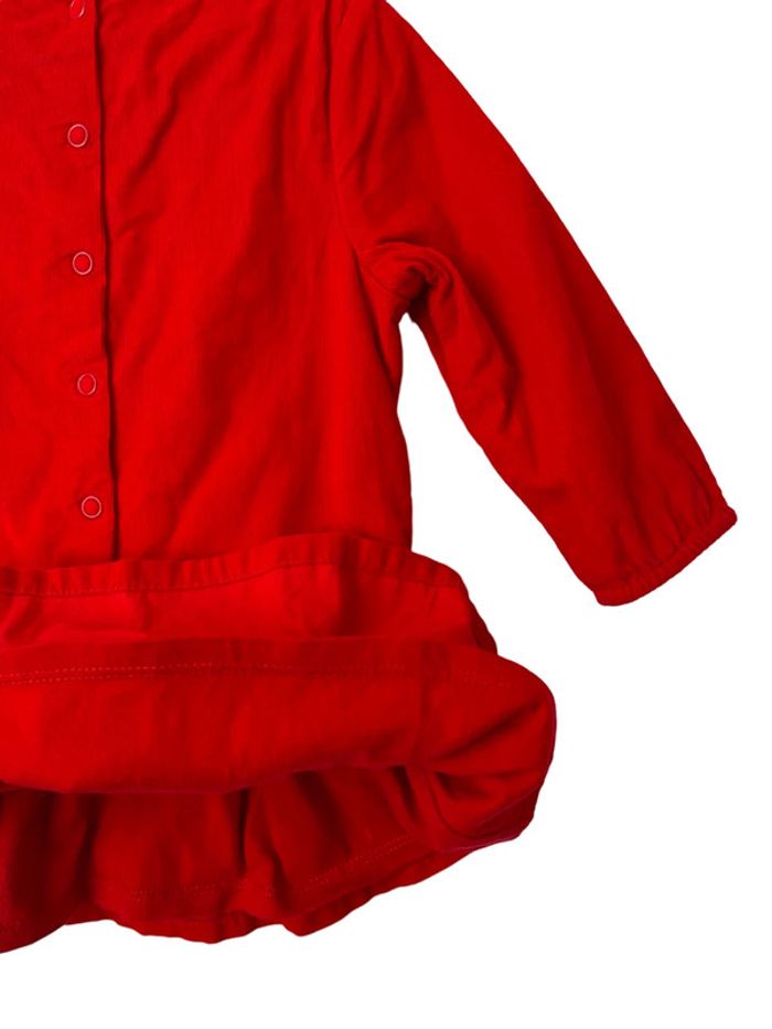 Robe à manches longues en velours rouge - Petit Bateau 12 mois - photo numéro 6