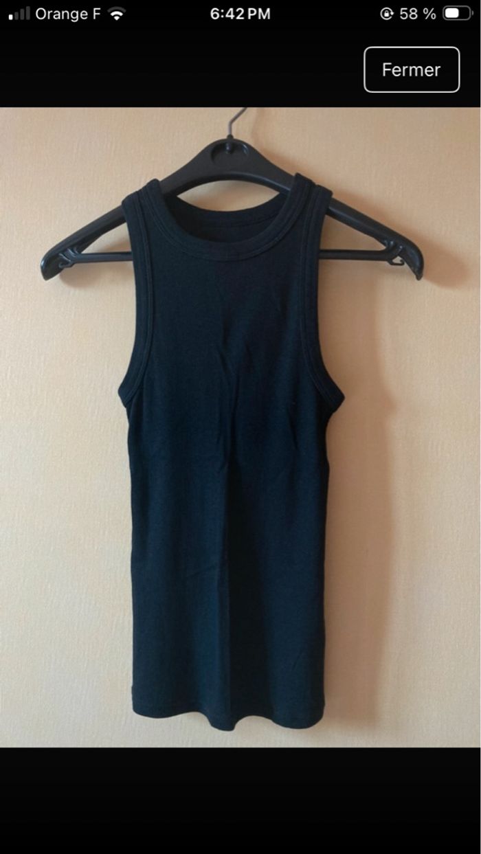 Débardeur noir et blanc